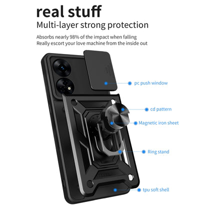 Etui na Oppo A78 4G, Techsuit, CamShield, Czarna