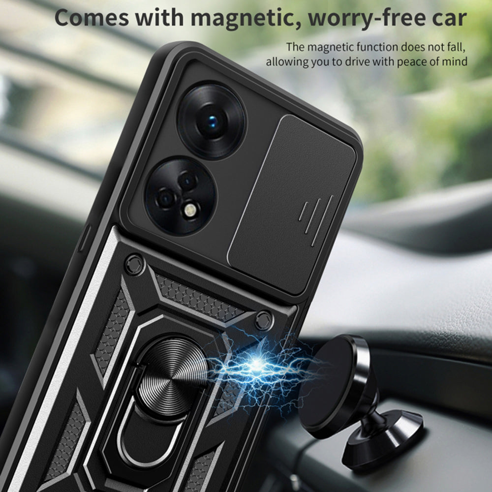 Etui na Oppo A78 4G, Techsuit, CamShield, Zielony