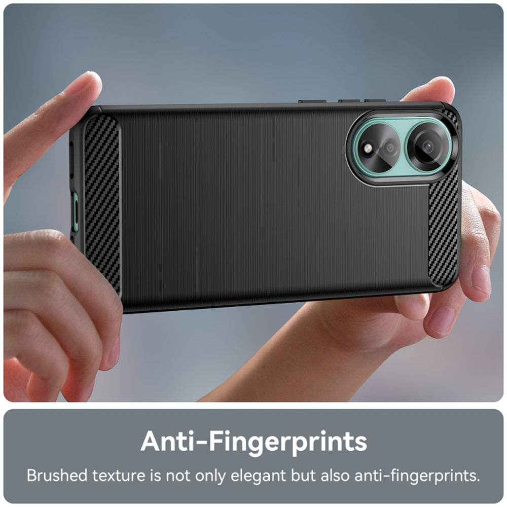 Etui na Oppo A78 4G, Techsuit, Carbon, Czarny