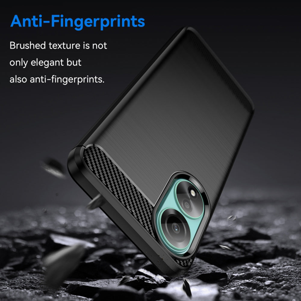 Etui na Oppo A78 4G, Techsuit, Carbon, Czarny