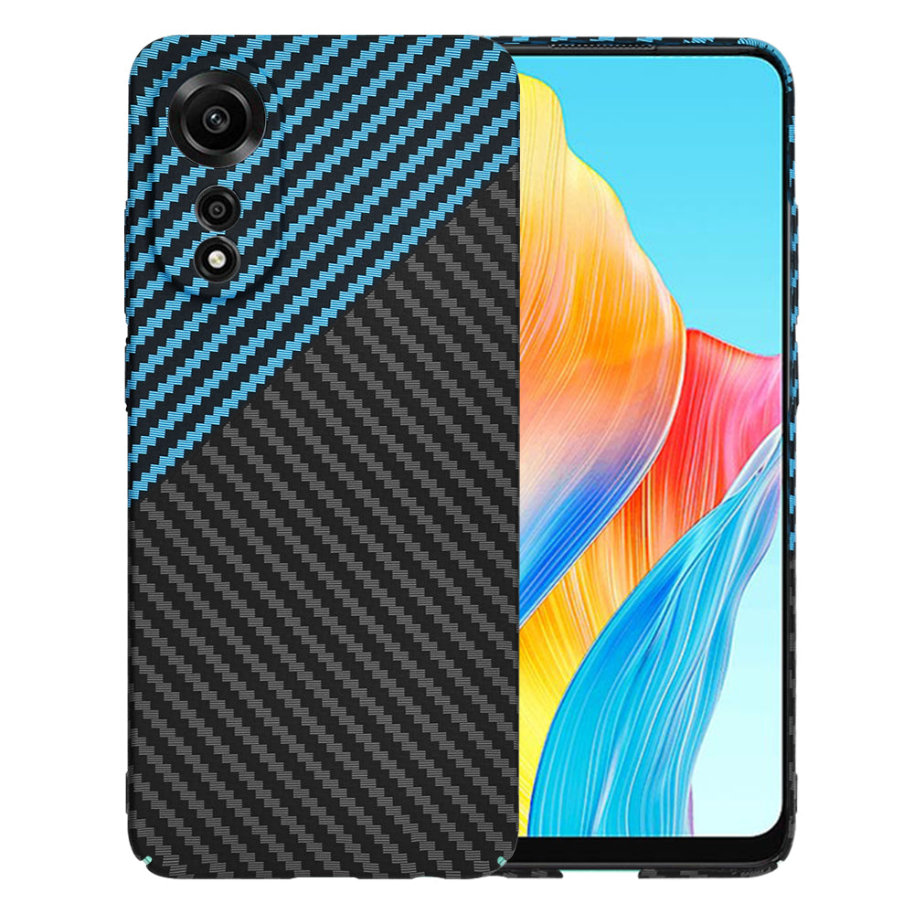 Etui na Oppo A78 4G, Techsuit, Carbonite FiberShell, Czarna Bleu