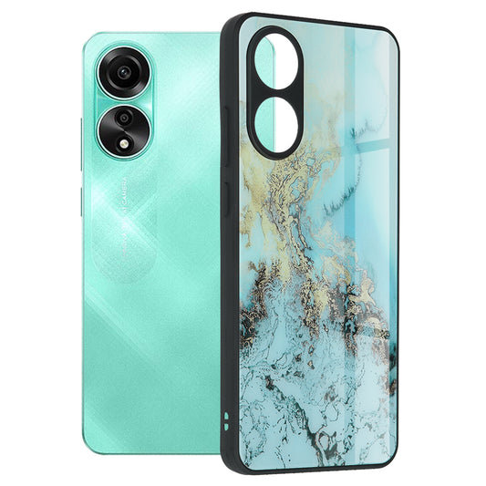 Etui na Oppo A78 4G, Techsuit, Glaze, Niebieski