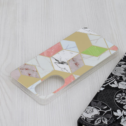 Etui na Oppo A78 4G, Techsuit, Marble, Fioletowy