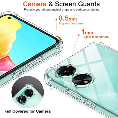 Etui na Oppo A78 4G, Techsuit, Shockproof Clear, Przezroczyste