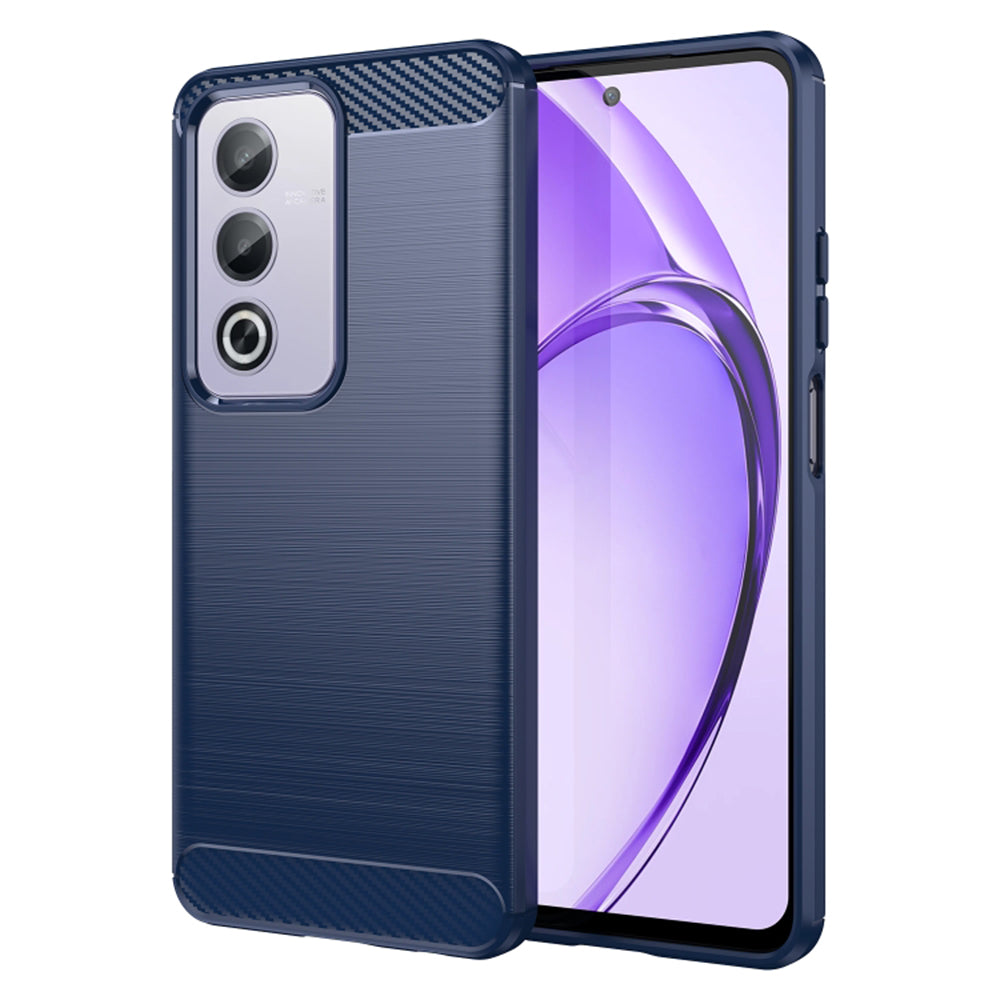 Etui na Oppo A80, Techsuit, Carbon, Niebieskie