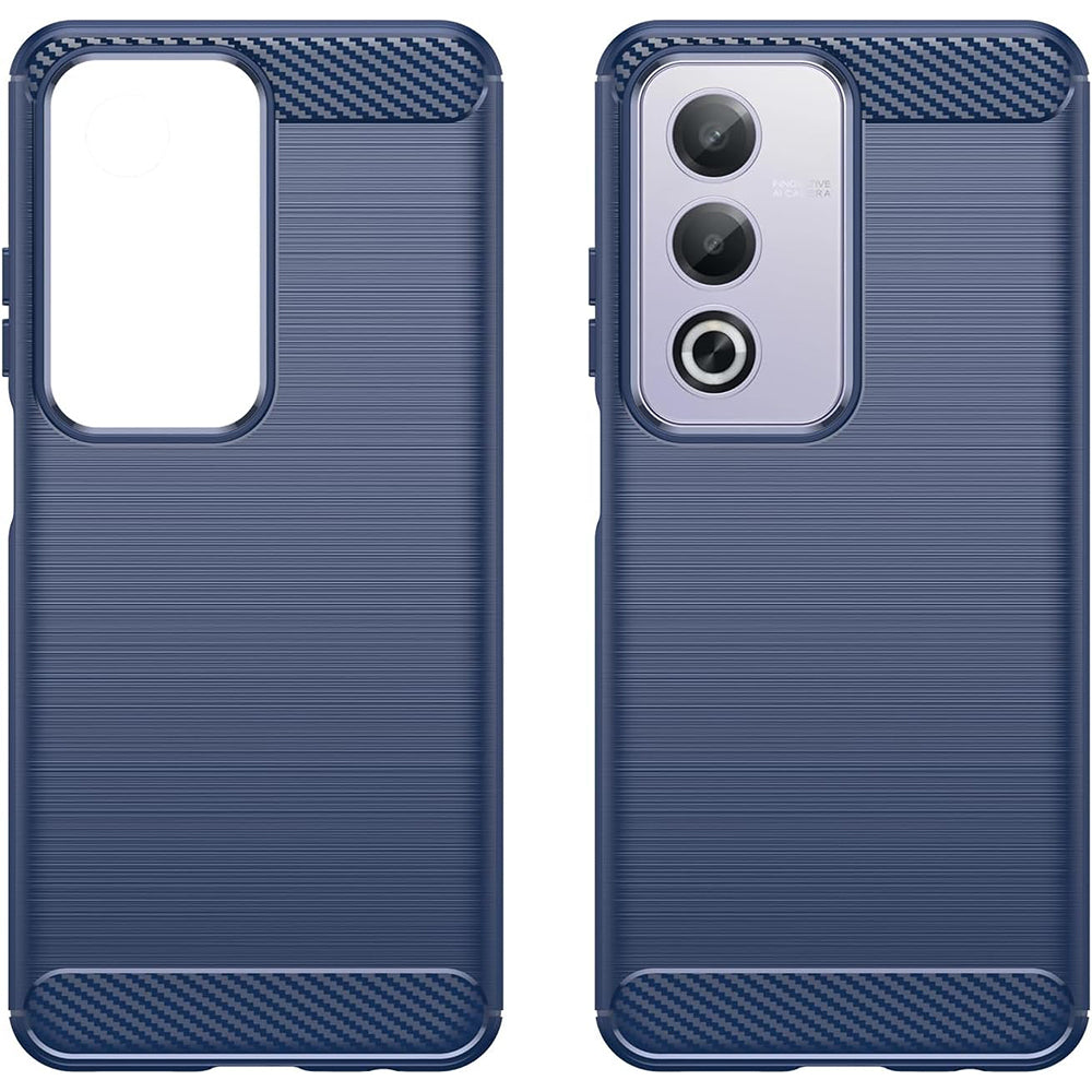 Etui na Oppo A80, Techsuit, Carbon, Niebieskie