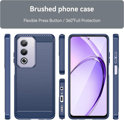 Etui na Oppo A80, Techsuit, Carbon, Niebieskie