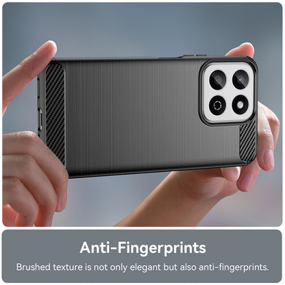 Etui na Oppo A80, Techsuit, Carbon, Niebieskie