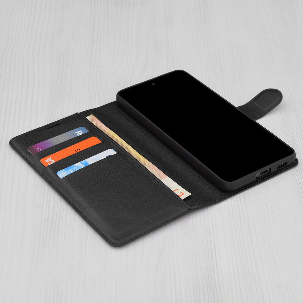 Etui na Oppo A94 / Reno5 Lite, Techsuit, Leather Folio, czarne