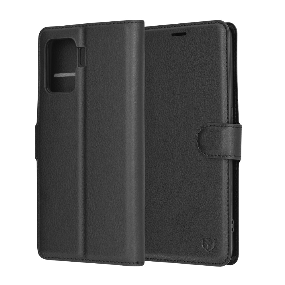 Etui na Oppo A94 / Reno5 Lite, Techsuit, Leather Folio, czarne