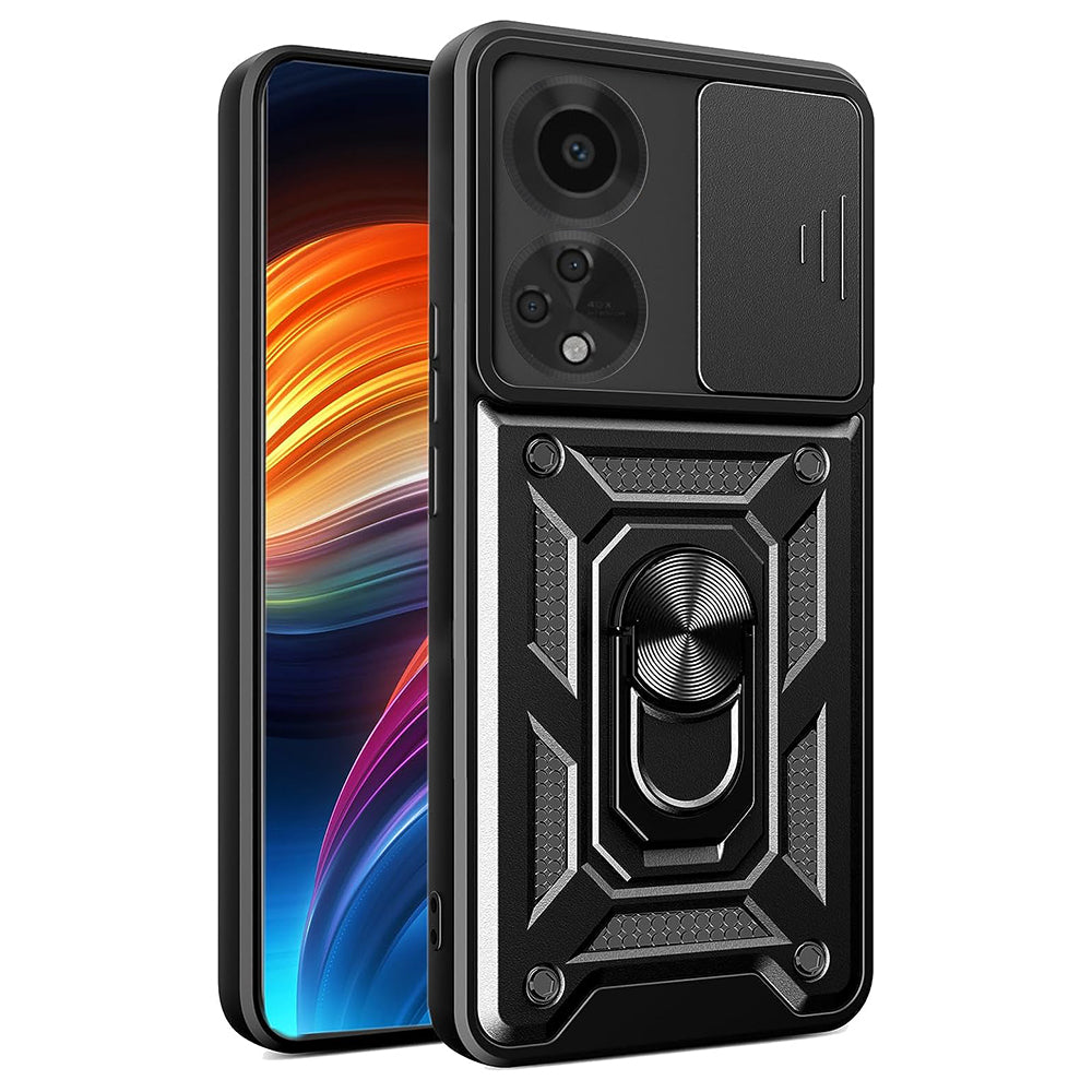 Etui na Oppo A98, Techsuit, CamShield, Czarne