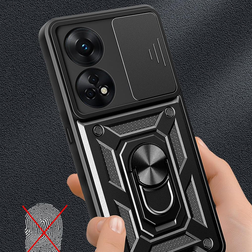 Etui na Oppo A98, Techsuit, CamShield, Czarne