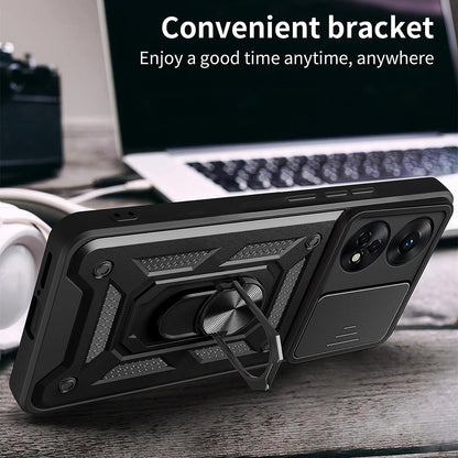 Etui na Oppo A98, Techsuit, CamShield, Czarne