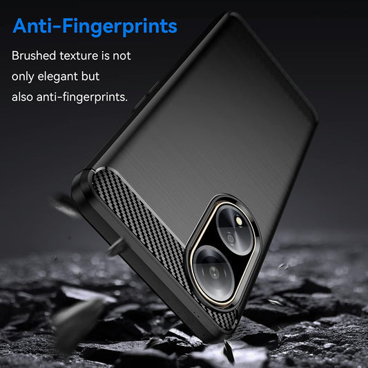 Etui na Oppo A98, Techsuit, Carbon, Czarny