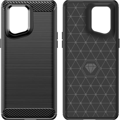 Etui na Oppo Find X5 Pro, Techsuit, Carbon, Czarne