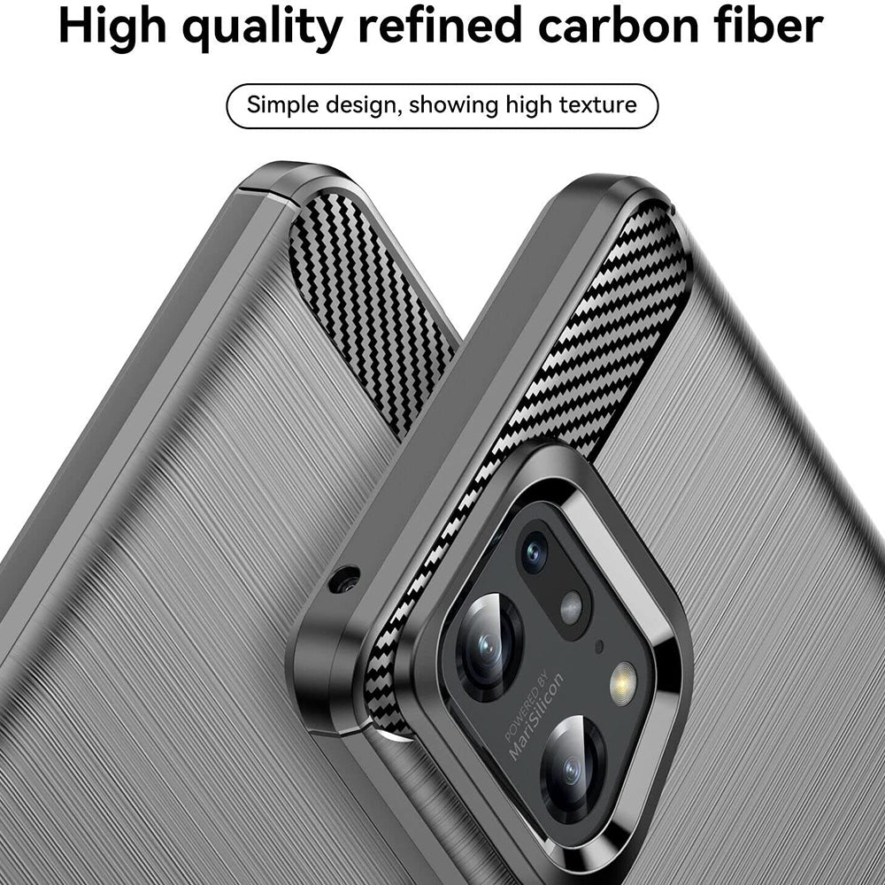 Etui na Oppo Find X5 Pro, Techsuit, Carbon, Czarne