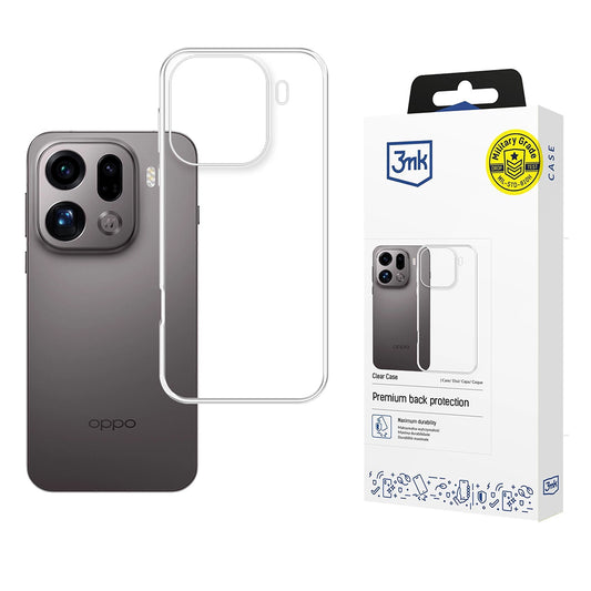 Etui do Oppo Find X9 Pro, 3MK, Clear, Przezroczyste