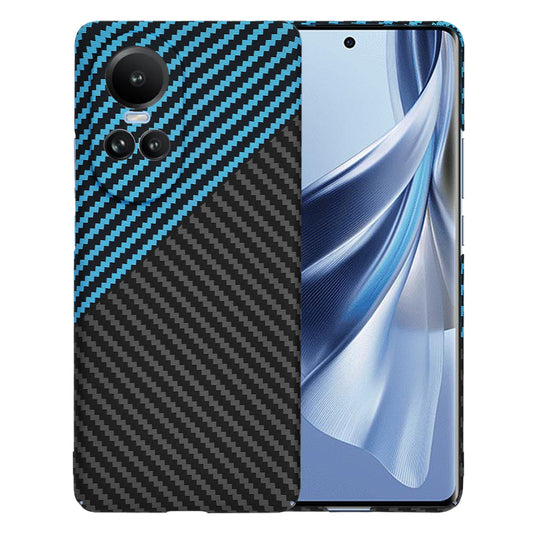 Etui na Oppo Reno10 / Reno10 Pro, Techsuit, Carbonite FiberShell, Czarna Bleu