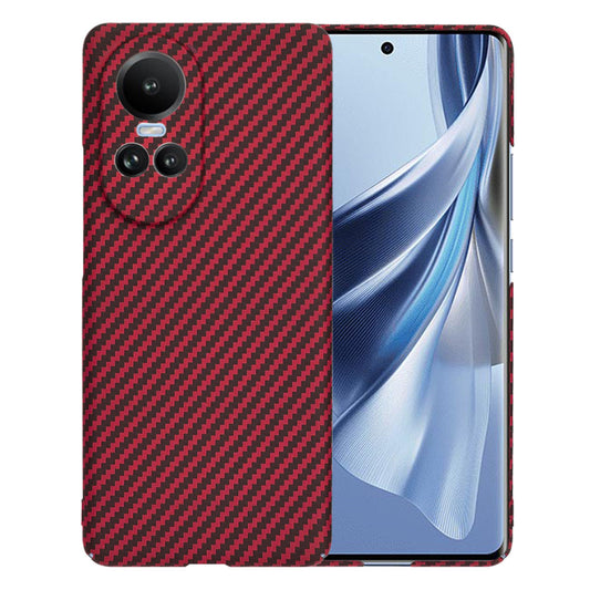 Etui na Oppo Reno10 / Reno10 Pro, Techsuit, Carbonite FiberShell, Czerwony