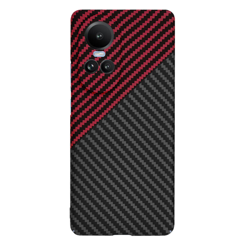 Etui na Oppo Reno10 / Reno10 Pro, Techsuit, Carbonite FiberShell, Czarna Czerwona