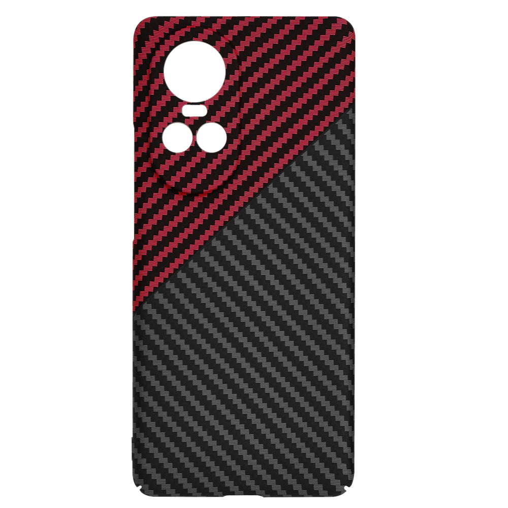 Etui na Oppo Reno10 / Reno10 Pro, Techsuit, Carbonite FiberShell, Czarna Czerwona