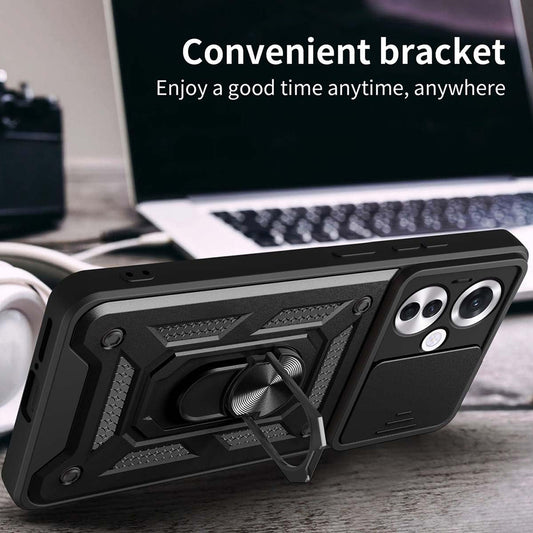 Etui na Oppo Reno11 F, Techsuit, CamShield, Czarny