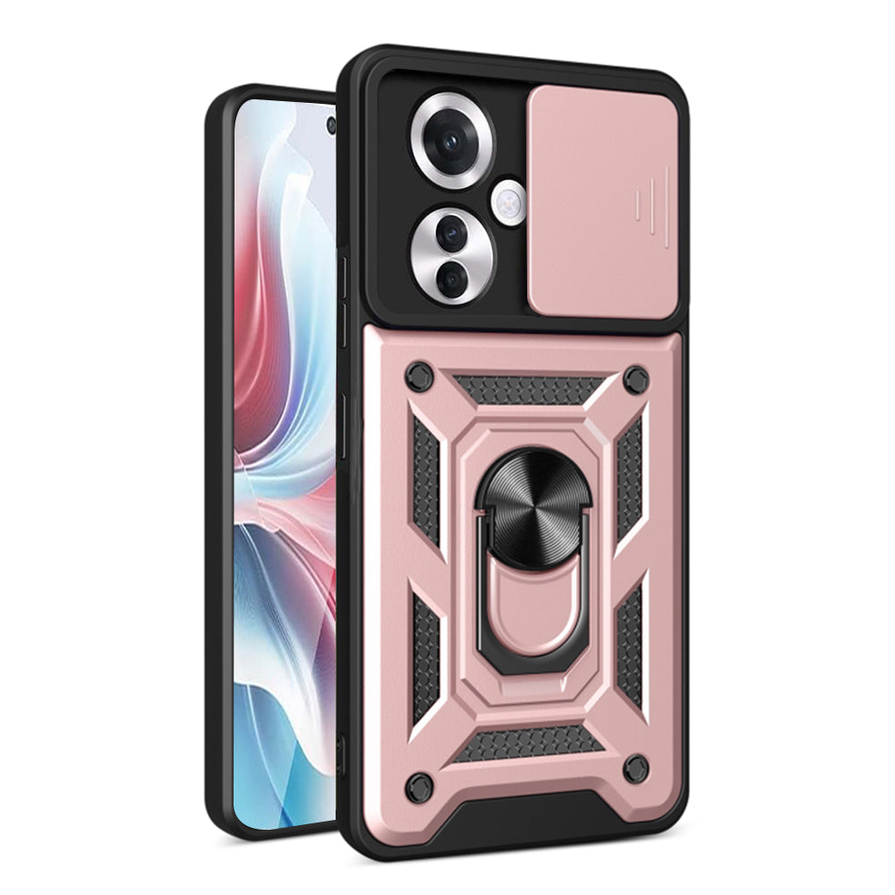 Etui na Oppo Reno11 F, Techsuit, CamShield, Różowe