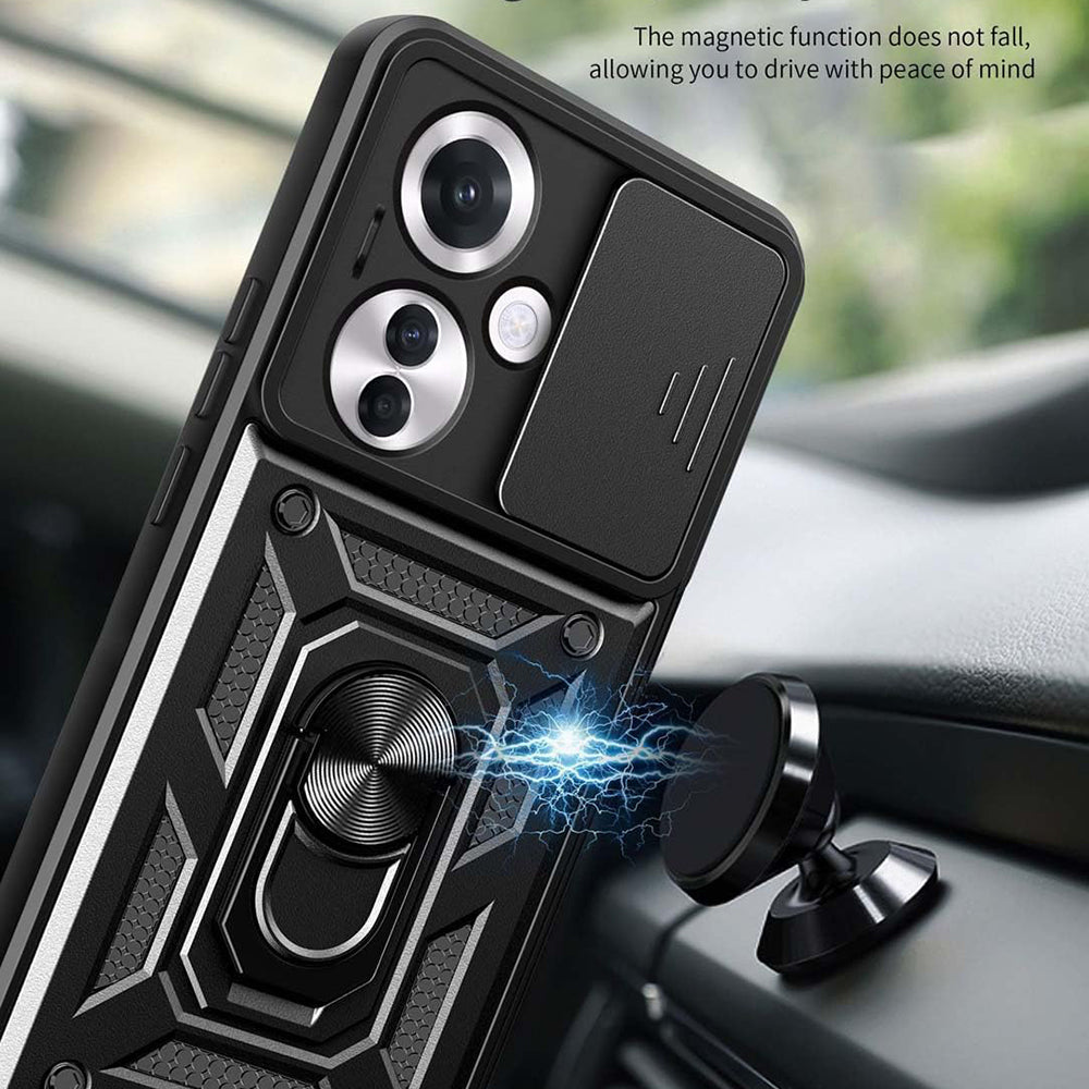 Etui na Oppo Reno11 F, Techsuit, CamShield, Różowe