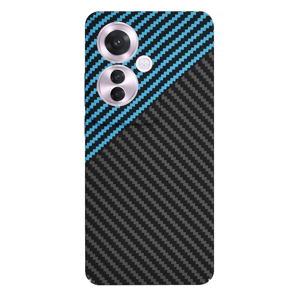 Case for Oppo Reno11 F, Techsuit, Carbonite FiberShell, Black Blue