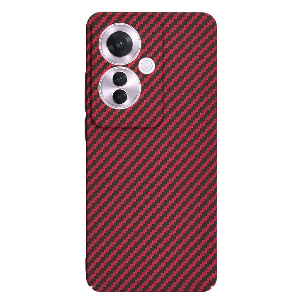 Case for Oppo Reno11 F, Techsuit, Carbonite FiberShell, Red