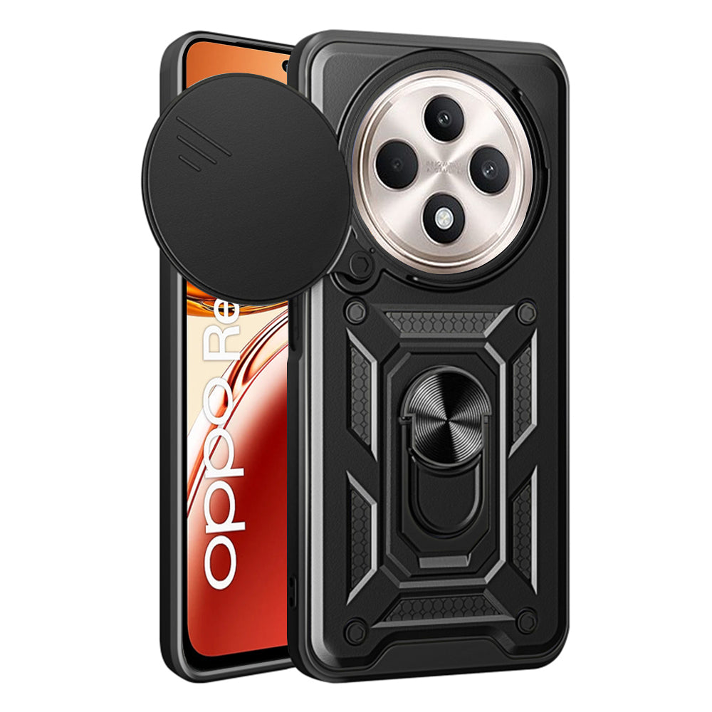 Etui na Oppo Reno12 FS 5G / Reno12 FS 4G / Reno12 F 4G / Reno12 F, Techsuit, CamShield, czarne