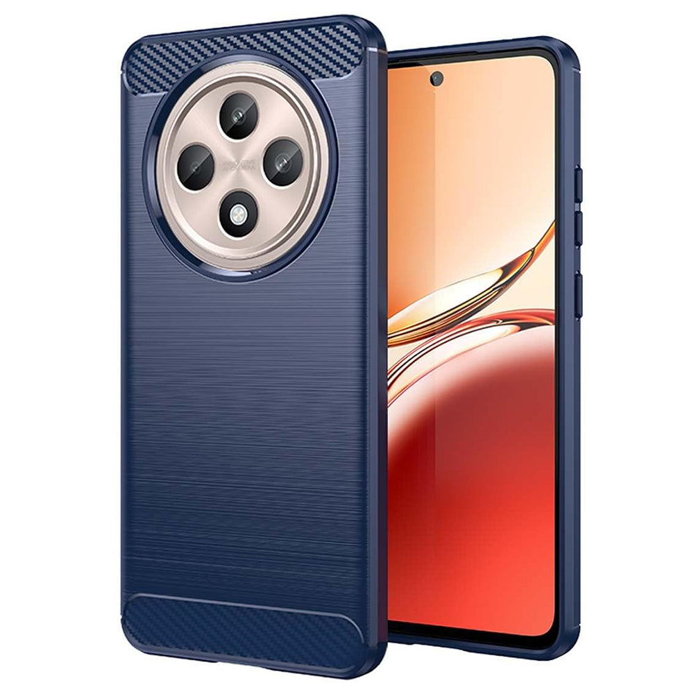 Etui na Oppo Reno12 FS 5G / Reno12 FS 4G / Reno12 F 4G / Reno12 F, Techsuit, Carbon, Niebieskie