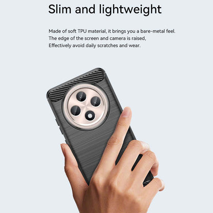 Etui na Oppo Reno12 FS 5G / Reno12 FS 4G / Reno12 F 4G / Reno12 F, Techsuit, Carbon, Niebieskie