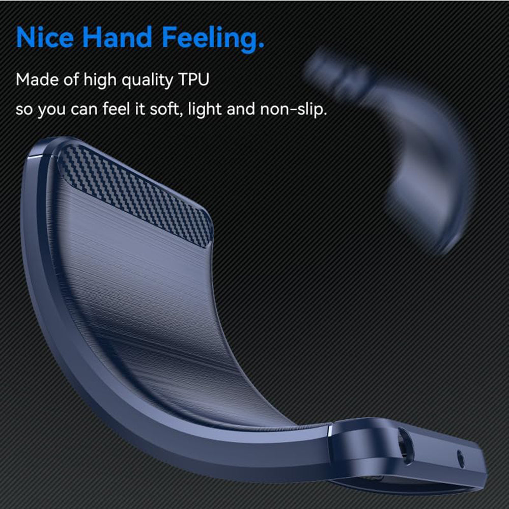 Etui na Oppo Reno12 FS 5G / Reno12 FS 4G / Reno12 F 4G / Reno12 F, Techsuit, Carbon, Niebieskie