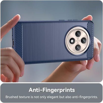 Etui na Oppo Reno12 FS 5G / Reno12 FS 4G / Reno12 F 4G / Reno12 F, Techsuit, Carbon, Niebieskie