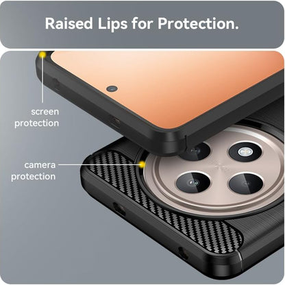 Case for Oppo Reno12 FS 5G / Reno12 FS 4G / Reno12 F 4G / Reno12 F, Techsuit, Carbon, Black