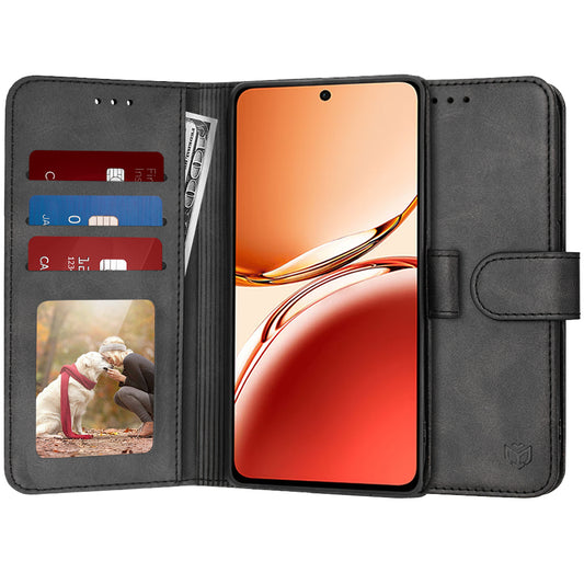 Etui na Oppo Reno12 FS 5G / Reno12 FS 4G / Reno12 F 4G / Reno12 F, Techsuit, Diary Book, czarne