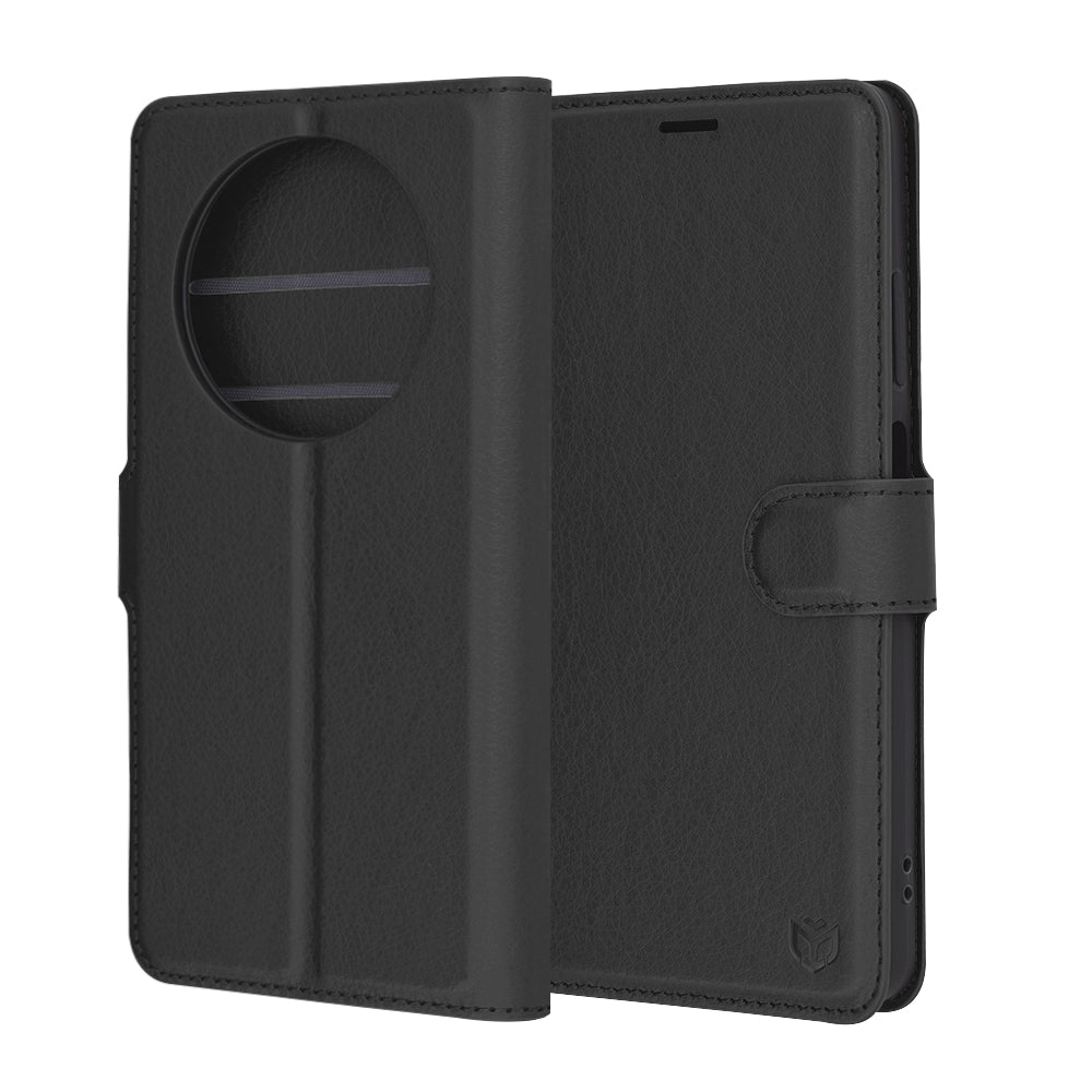 Etui na Oppo Reno12 FS 5G / Reno12 FS 4G / Reno12 F 4G / Reno12 F, Techsuit, Leather Folio, czarne