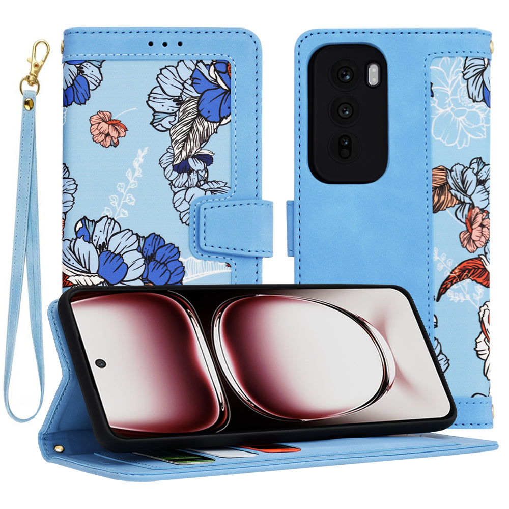 Case for Oppo Reno12 Pro, Techsuit, FlipCraft, Blue