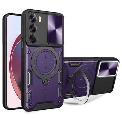 Case for Oppo Reno12, Techsuit, CamGuard Pro, Purple