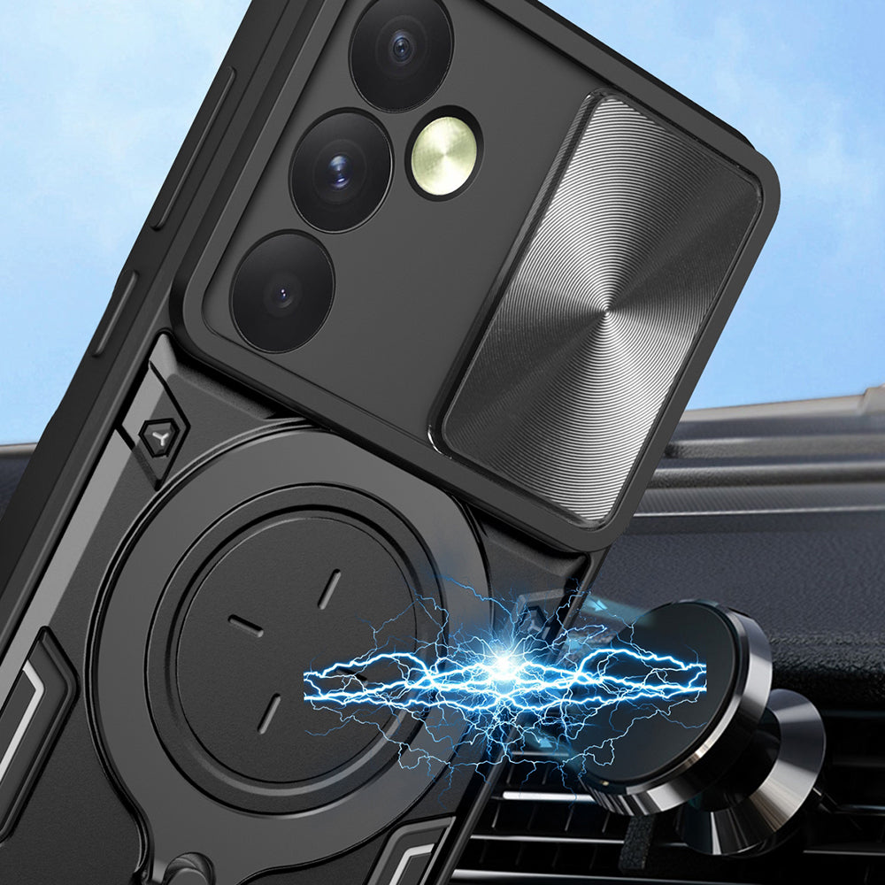 Case for Oppo Reno12, Techsuit, CamGuard Pro, Purple