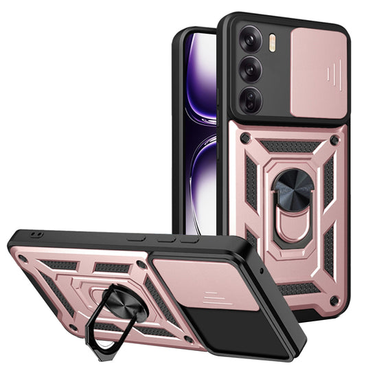 Etui na Oppo Reno12, Techsuit, CamShield, Różowe