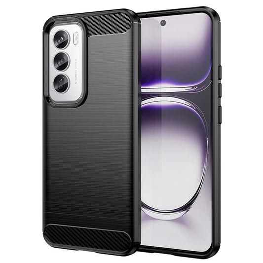 Etui na Oppo Reno12, Techsuit, Carbon, Czarny