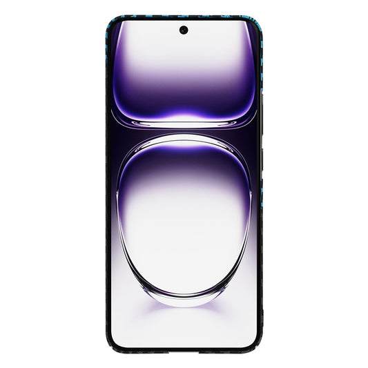 Etui na Oppo Reno12, Techsuit, Carbonite FiberShell, Czarna Bleu
