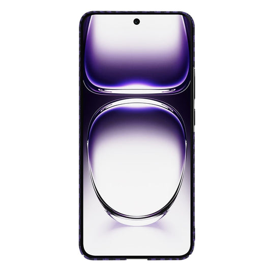 Etui na Oppo Reno12, Techsuit, Carbonite FiberShell, Fioletowy