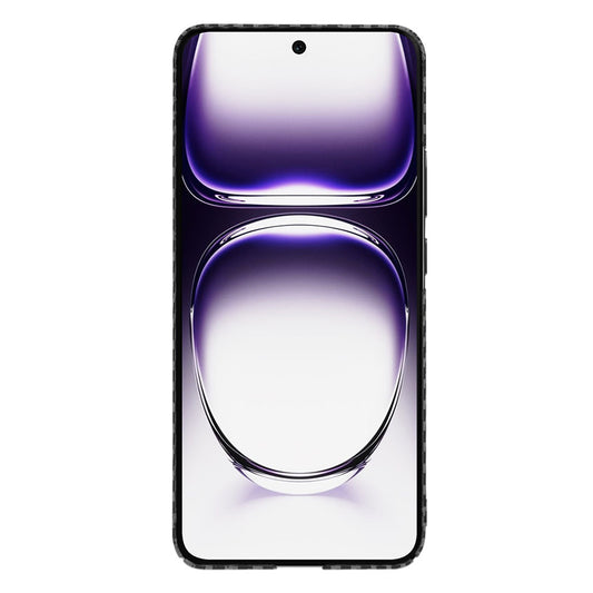 Etui na Oppo Reno12, Techsuit, Carbonite FiberShell, czarne