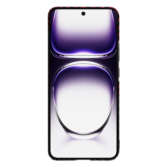 Etui na Oppo Reno12, Techsuit, Carbonite FiberShell, Czarno-Czerwona