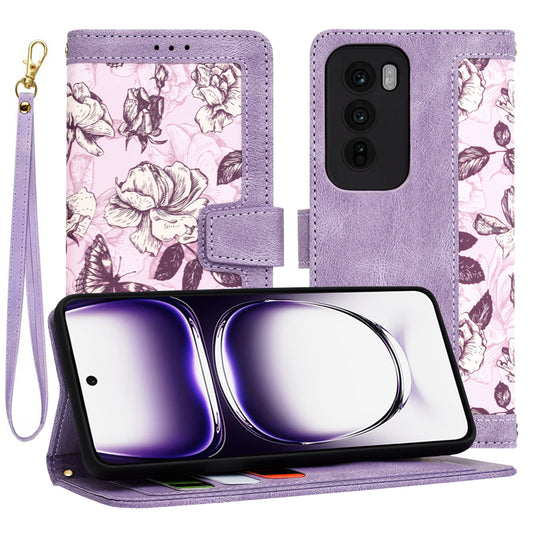 Etui na Oppo Reno12, Techsuit, FlipCraft, Fioletowy