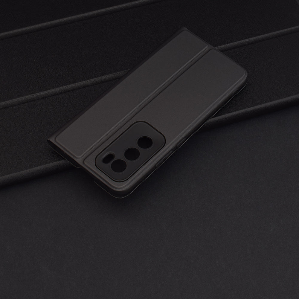 Etui na Oppo Reno12, Techsuit, Magskin Book, czarne