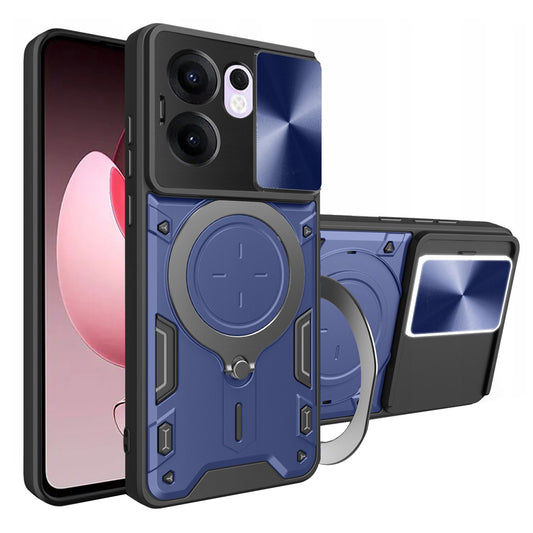 Etui na Oppo Reno13 FS 5G / Reno13 F 4G / Reno13 F, Techsuit, CamGuard Pro, Niebieskie